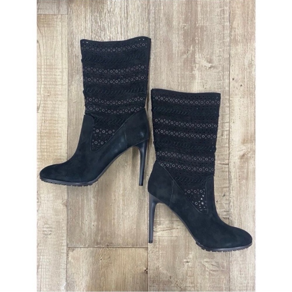 Dolce  vita mila laser cut boot sued cut mid calf boot - Picture 3 of 4